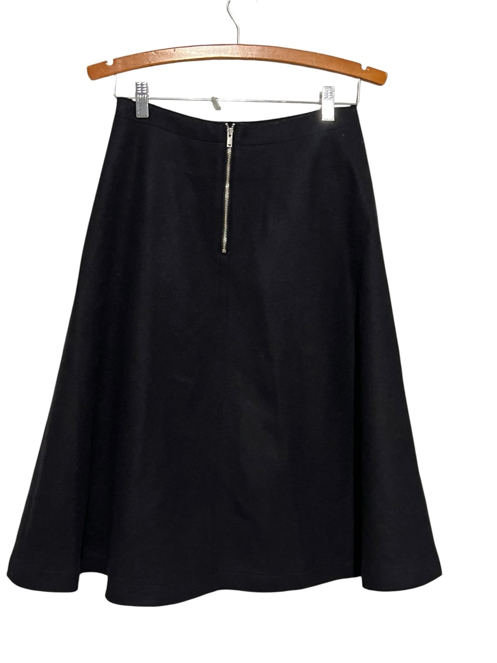 COS Wool A Line Skirt Size 6 Black - Picture 2 of 5